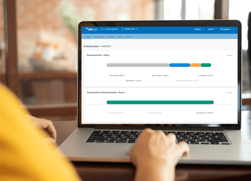 QMG dashboard image with person using laptop QMG dashboard image with person using laptop